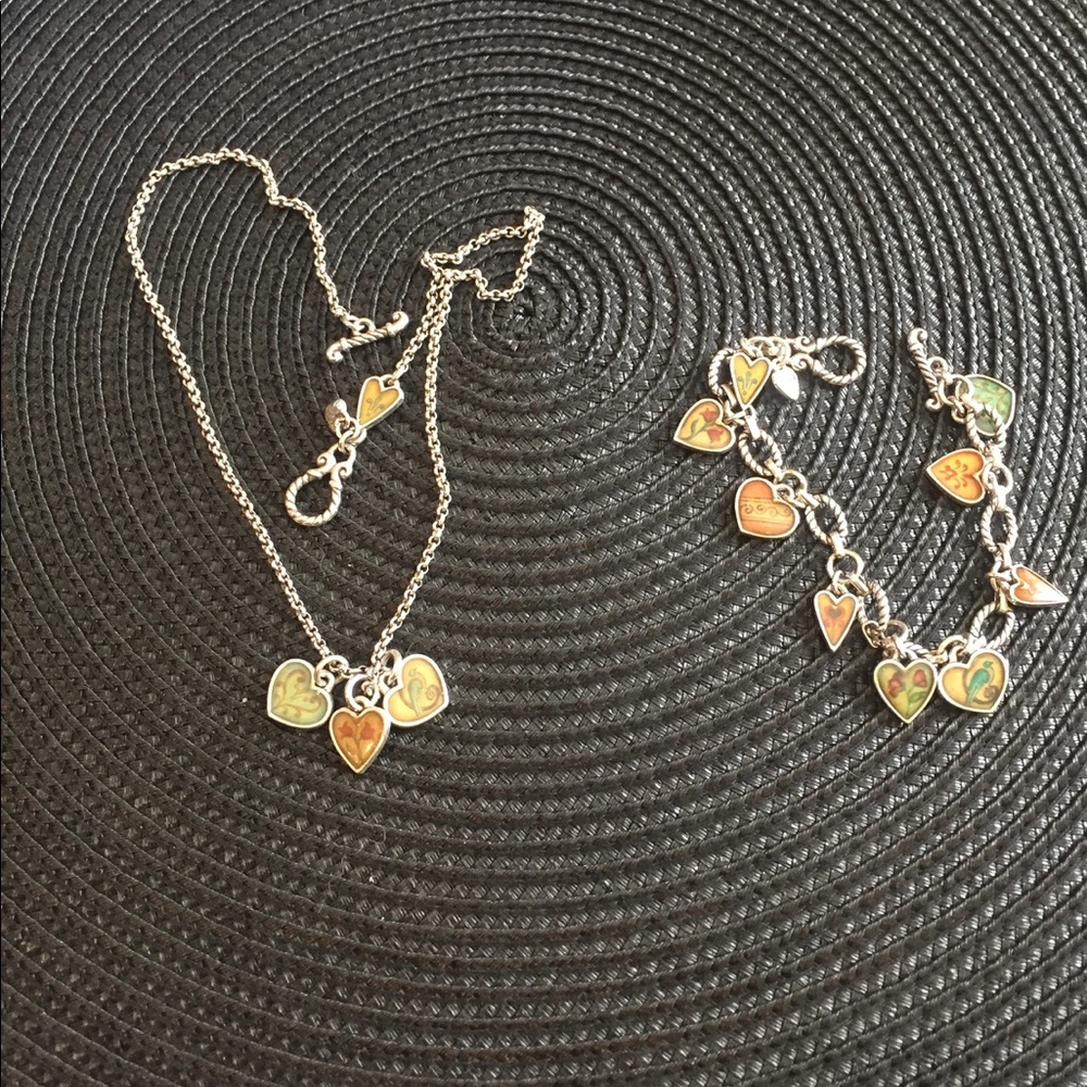 Brighton Piccadilly Charm Necklace and Bracelet